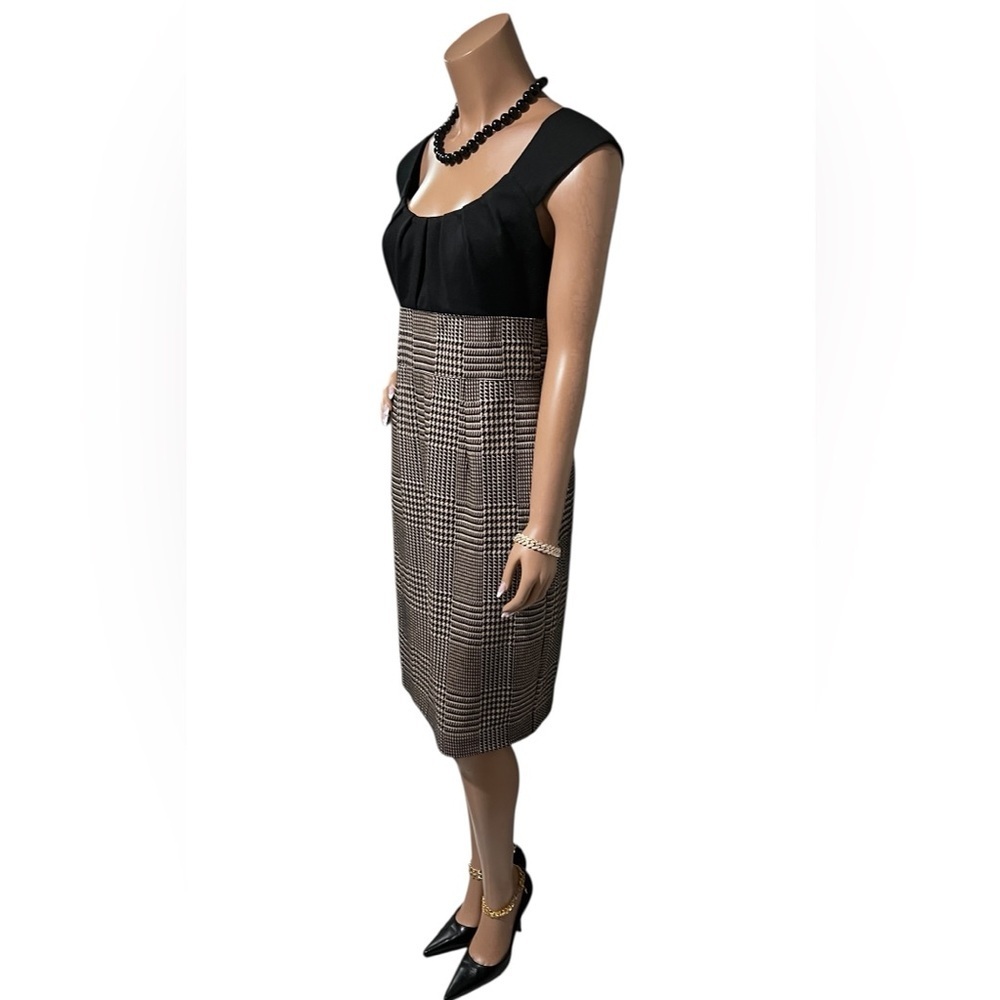 Elegant Black and Gray Plaid Women's Dress Skirt one piece☑️VEN09 - Picture 6 of 9